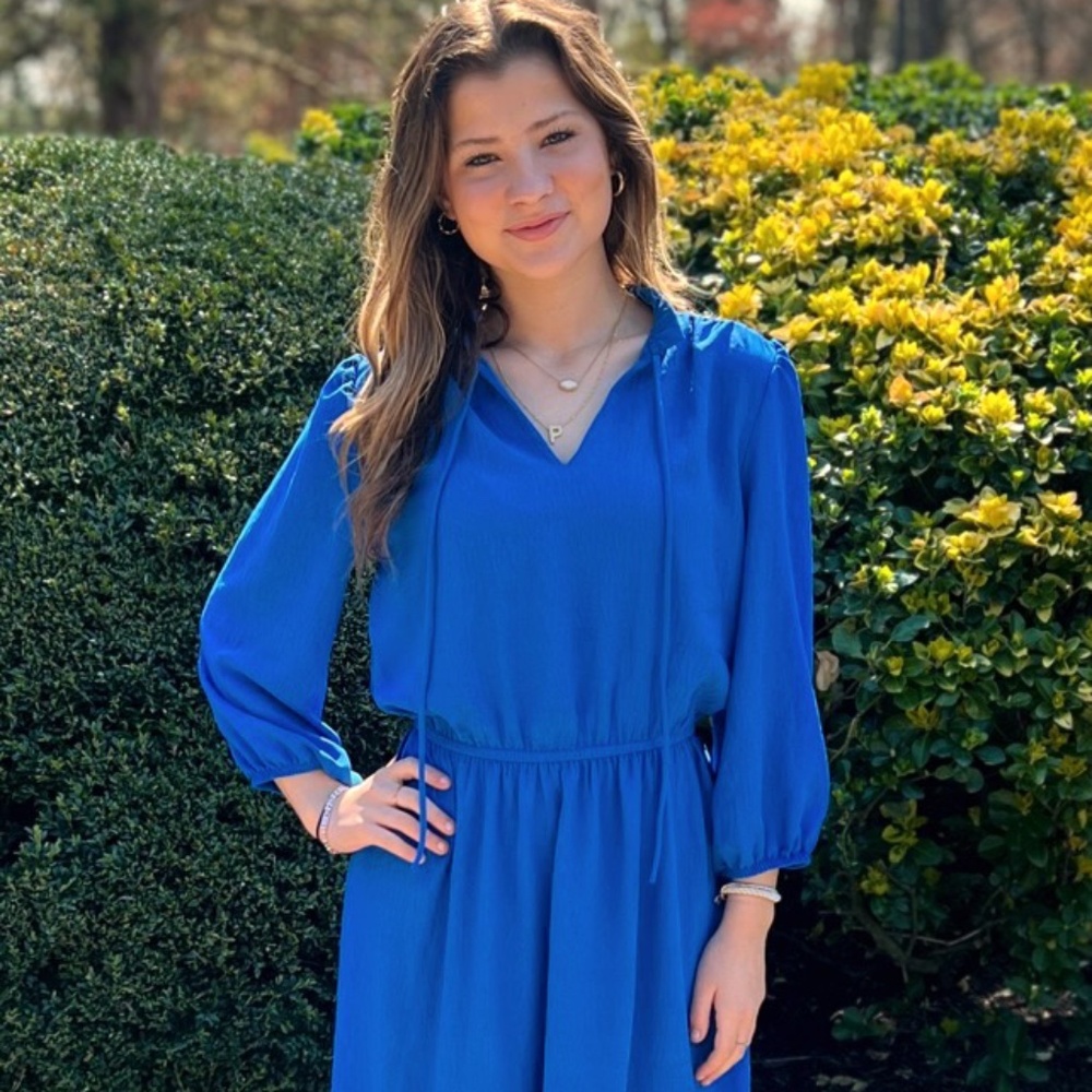 Solid Midi Dress - Picture 2 of 2